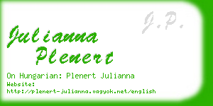 julianna plenert business card